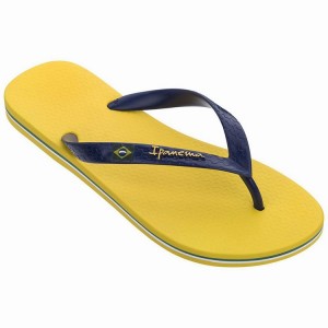 Chancletas Ipanema Brasil Classic II Ad Hombre Amarillo Azules | 02154YLNK