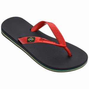 Chancletas Ipanema Brazil Niños Negras Rojas | 05216DTBM