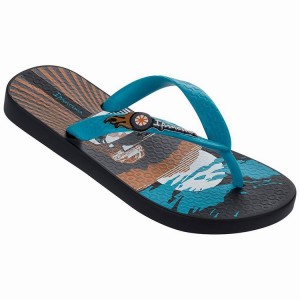 Chancletas Ipanema Carmaid Niños Negras Azules | 18492ZDAX