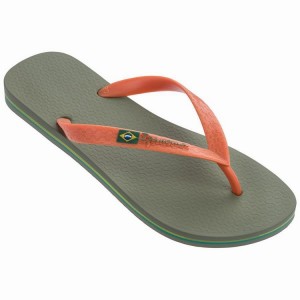 Chancletas Ipanema Classic Brazil II Hombre Verde Naranjas | 87294BNDW