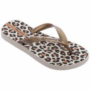 Chancletas Ipanema Classic IX Niños Beige Doradas Marrones | 93072ZMFG