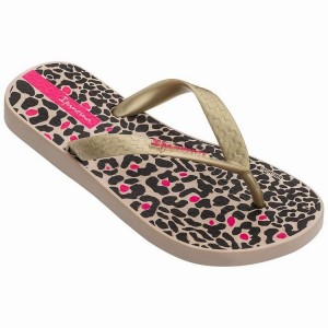 Chancletas Ipanema Classic VIII Niños Beige Doradas Negras | 53027MXZF