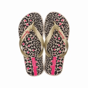 Chancletas Ipanema Classic VIII Niños Beige Doradas Negras | 64209VFXT