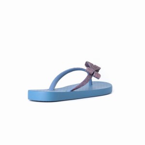 Chancletas Ipanema Glitter IV Niños Azules Moradas | 35069IJNQ