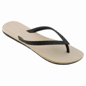 Chancletas Ipanema RJ Hombre Beige Negras | 34962JILF