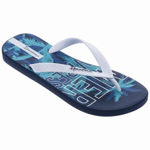 Chancletas Ipanema Summer Hombre Azules Blancas | 37815KHXS
