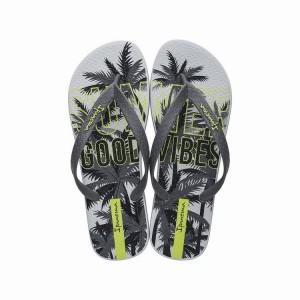 Chancletas Ipanema Summer Hombre Gris Negras | 21943LKBY
