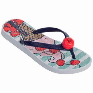 Chancletas Ipanema Sweet Niños Blancas Azules | 47652SCYR