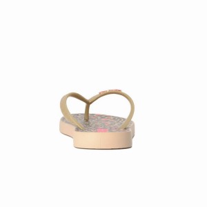 Chancletas Ipanema Tropics Niños Beige Doradas Negras | 81975UIPT