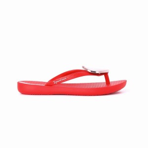 Chancletas Ipanema Wave Heart Niños Rojas Rosas | 63924EQDJ