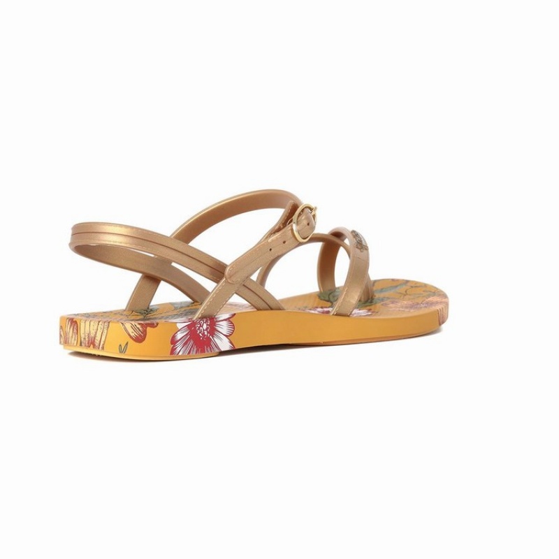 Ultimas Sandalias Ipanema Suzi Print II Mujer Amarillo Doradas